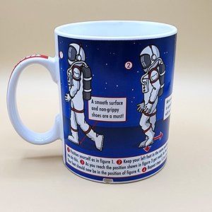 Moonwalk Astronaut Michael Jackson Learn to Dance Coffee Mug Vintage Ginger Fox